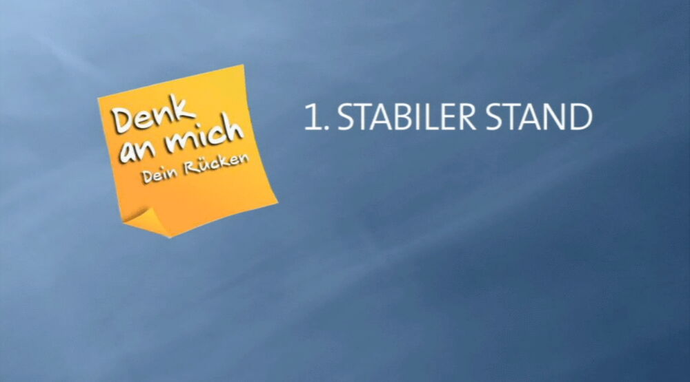 Denk an mich. Dein Rücken