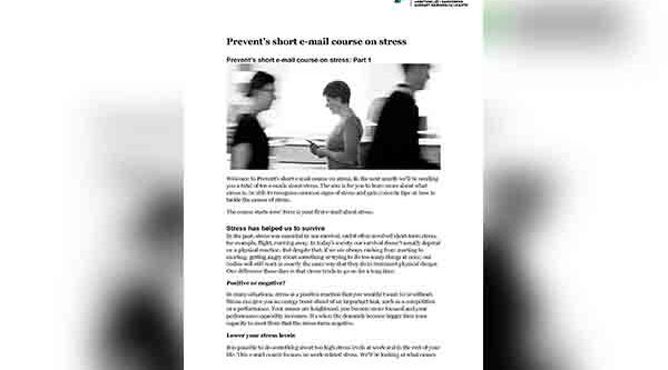 Prevents lilla brevskola om stress